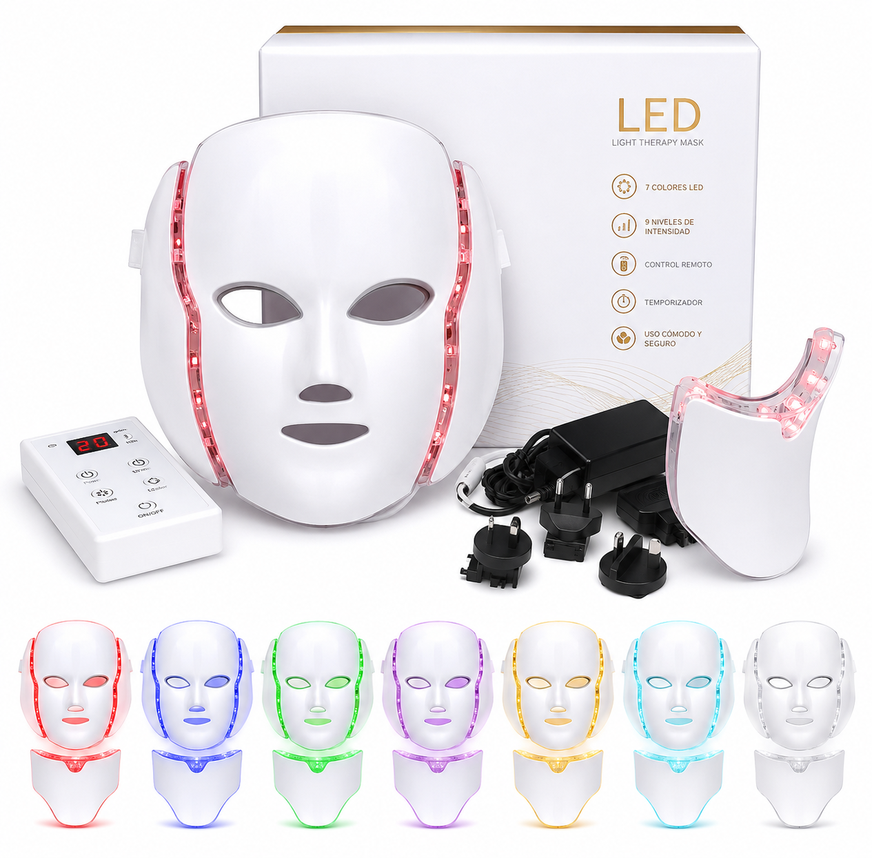 Máscara LED Facial: Tu Spa Personalizado para una Piel Radiante